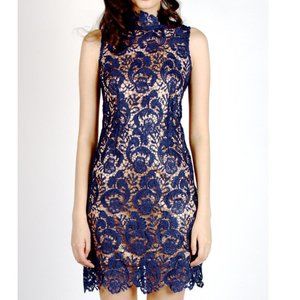 Gracia Blue Lace Cocktail Dress